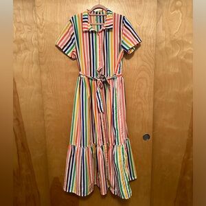 Target Pride Rainbow Ruffled Shirtdress